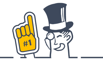 barons bus logo holder number one foam finger