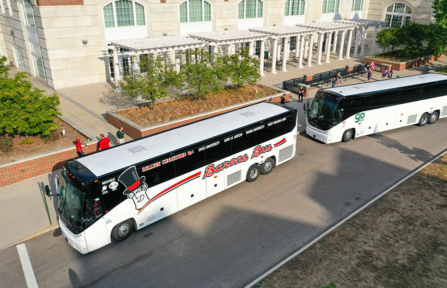 barons bus college connections university of ohio bus stop