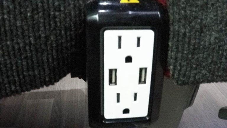 barons bus our fleet interior dual power outlets usb