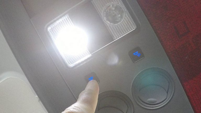 barons bus our fleet interior reading light on