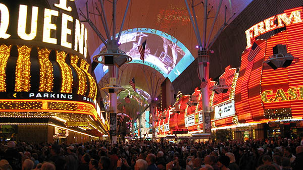 charter bus las vegas nevada attractions fremont street experience